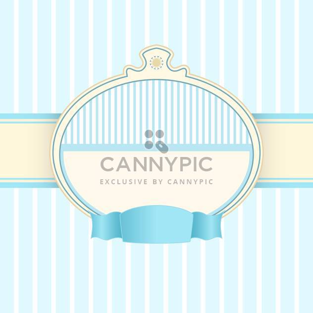 Vector vintage blue background with text frame - vector gratuit #126707 