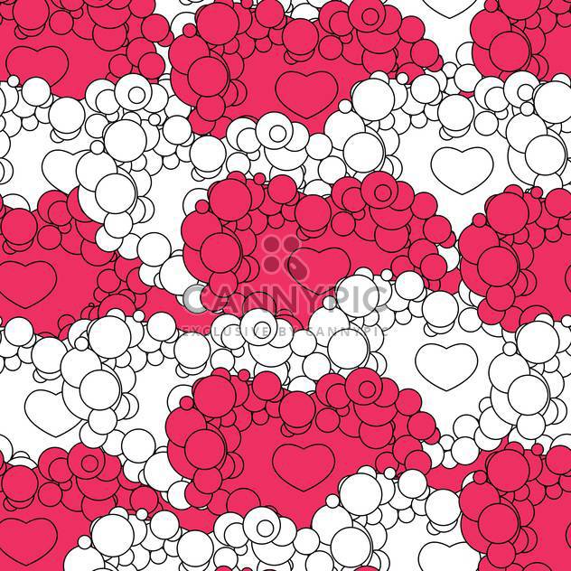 Valentine's day background with hearts - vector #126777 gratis