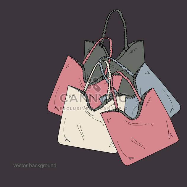 Vector illustration of colorful female bags - Free vector #126867