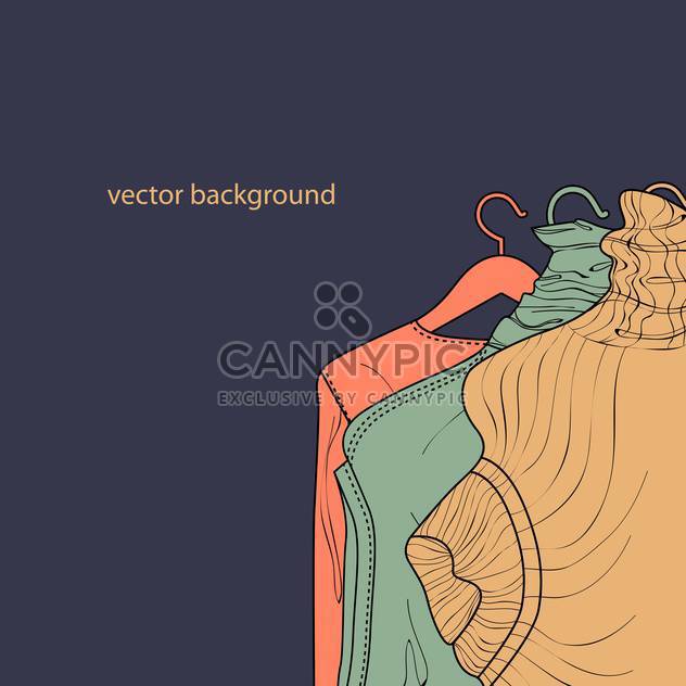 Vector illustration of collection of female sweaters - vector gratuit #127177 
