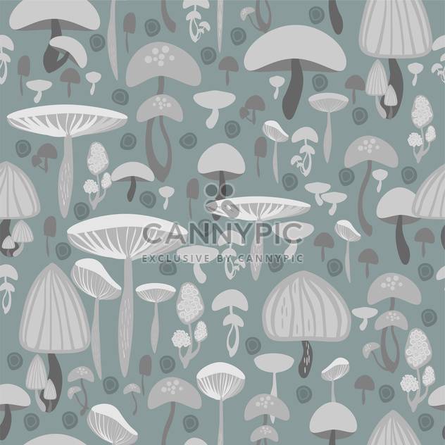 Mushrooms seamless pattern vector background - Free vector #127797