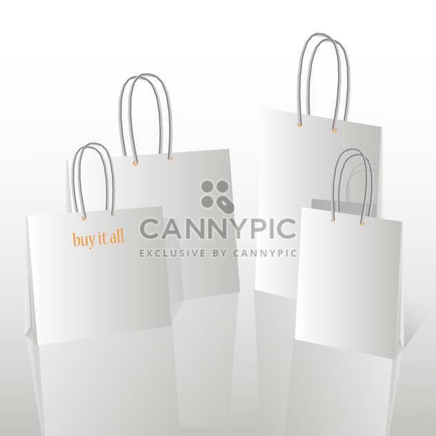Vector Illustration of Shopping Bags with Copy Space - vector #128677 gratis
