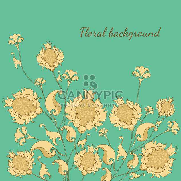 Vector illustration of floral background - Free vector #128937