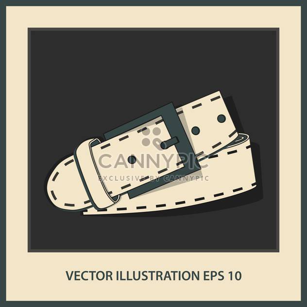 vector leather belt illustration - vector gratuit #129027 