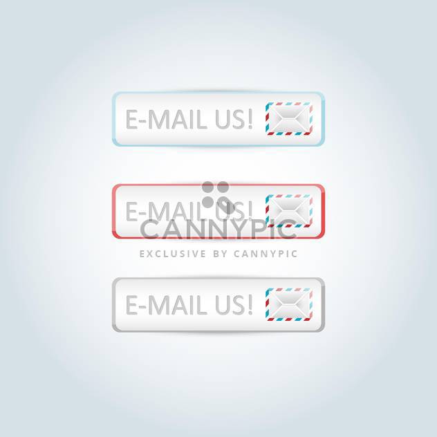 Vector set of mail design elements for website - vector #129607 gratis
