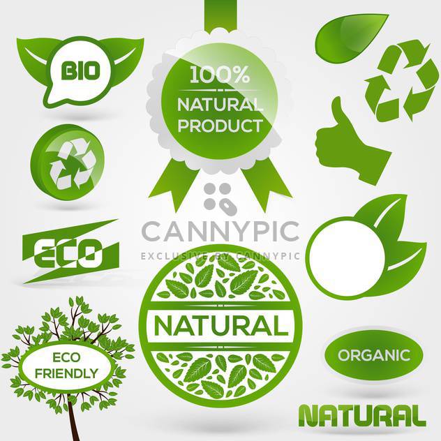 Vector Eco Stamps and Labels - vector #130427 gratis