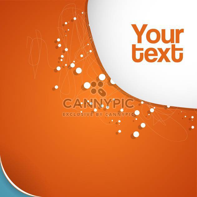 Vector abstract orange background. - Free vector #130527