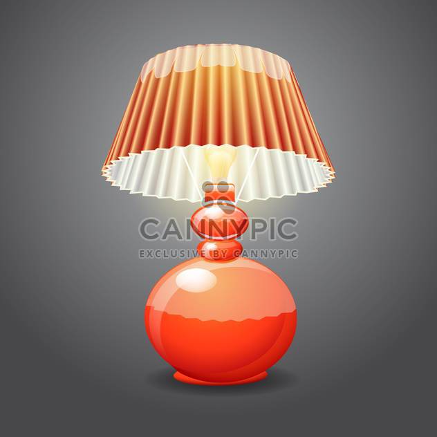 illustration of isolated table lamp - Free vector #131067