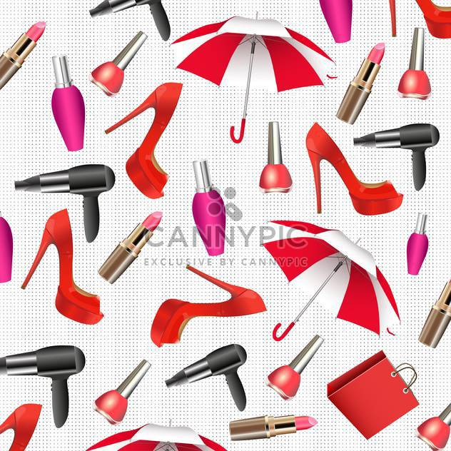 Vector pattern with women theme images - бесплатный vector #131127