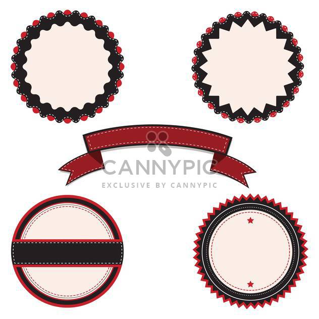 Vector banners illustration in vintage style - vector gratuit #131557 