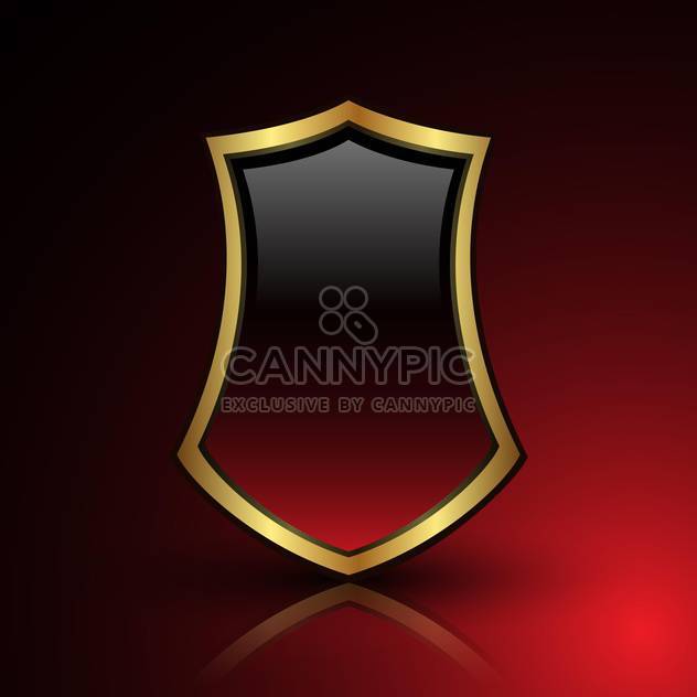 Vector button on gradient red and black background - vector gratuit #131577 