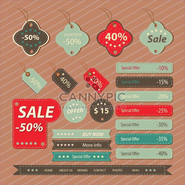 Set of retro vintage badges and labels - Kostenloses vector #132437