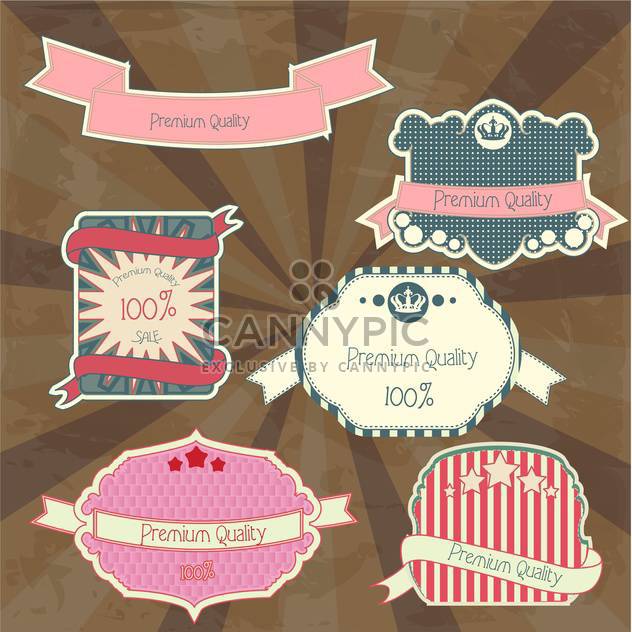 collection of high quality labels - vector #133867 gratis