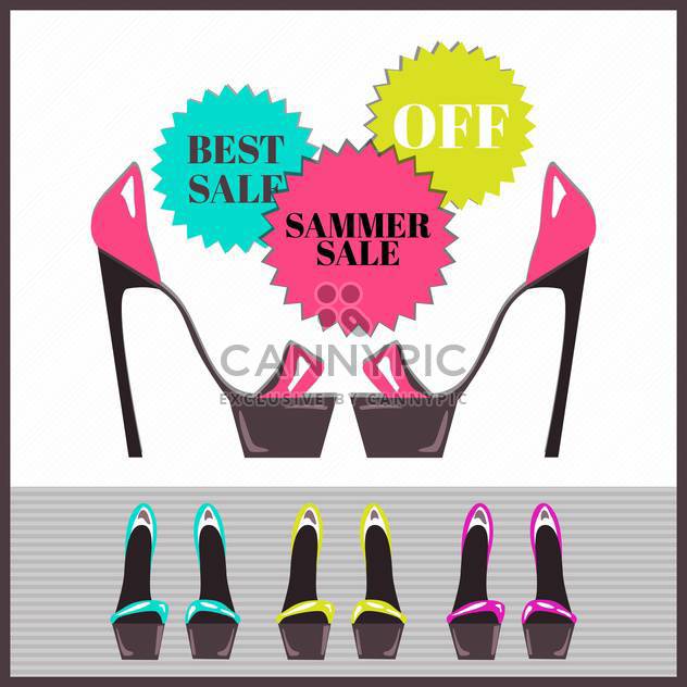 summer shopping sale background - Kostenloses vector #133877