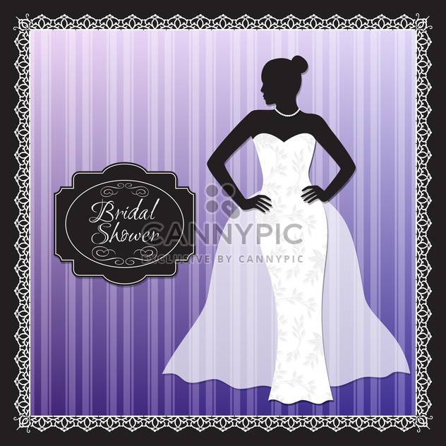 wedding bridal shower invitation - vector gratuit #134057 