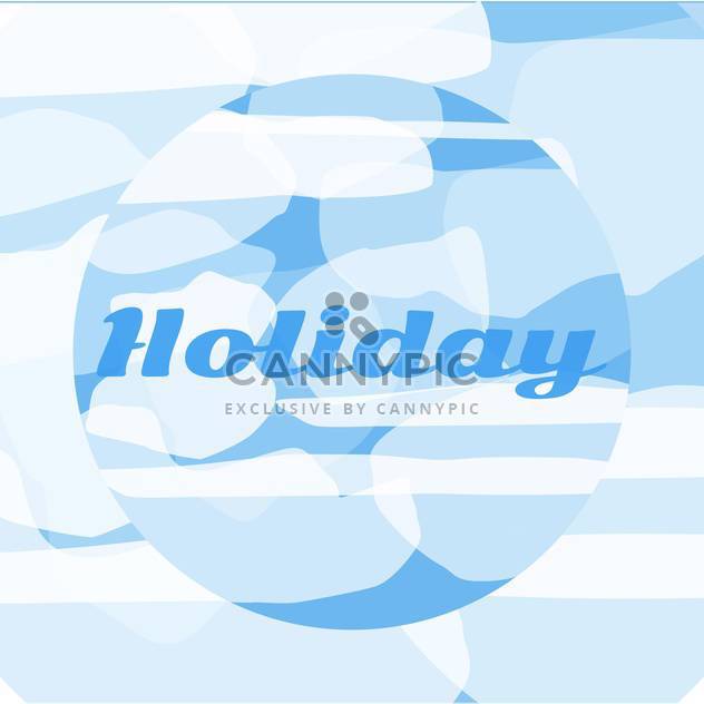 summer holiday vacation background - vector gratuit #134097 