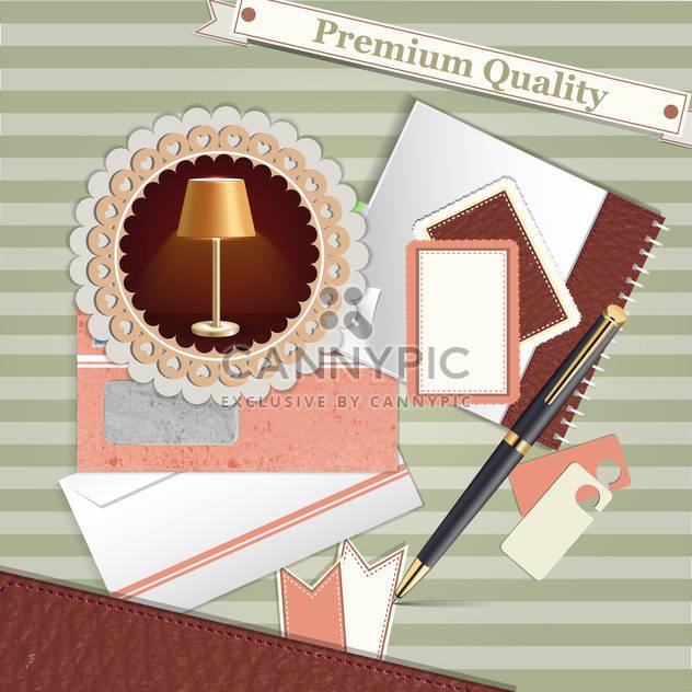 premium quality vintage background - vector gratuit #134677 