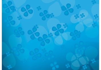 Floral blue vector background - Free vector #139367
