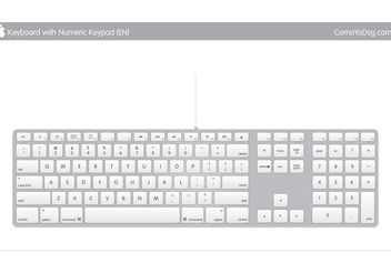 Mac Apple keyboard - vector gratuit #139557 