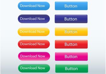 Rounded Web Buttons - vector gratuit #139767 