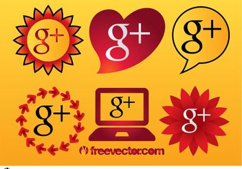 Google Plus Icons - бесплатный vector #139987