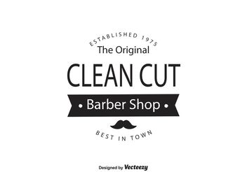 Barber Shop Logo Template - Kostenloses vector #140027