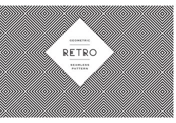 Free Geometric Black And White Vector Patterns - vector gratuit #140107 