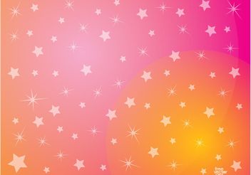 Pink Stars Background - vector #140527 gratis