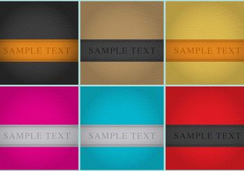 Leather Background Templates - vector #141347 gratis
