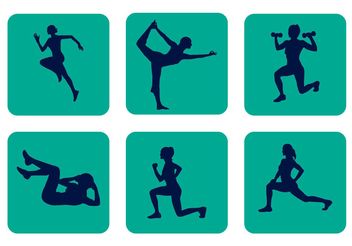 Vector Sport Silhouettes - Free vector #141397