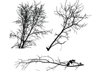 Tree Silhouettes - vector gratuit #141407 