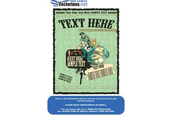 Vintage poster - Free vector #141517
