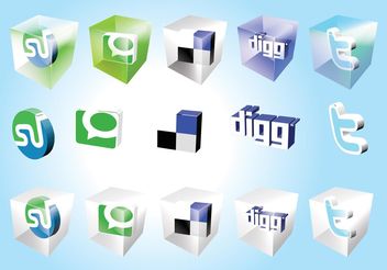 Social Bookmark Icons - Free vector #141737
