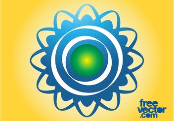 Floral Logo Template - vector gratuit #142597 