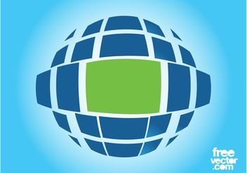 Planet Logo Template - vector gratuit #142607 