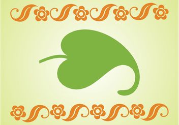 Curved Leaf Layout - Free vector #143477