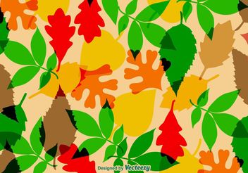 Autumnal Leaves Vector Texture - Free vector #143747