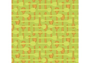 Free wooden spoon seamless pattern vector - Free vector #143837