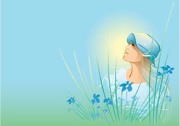 Nature Girl Graphics - Free vector #145487