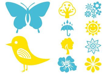 Plants And Nature Icons - Free vector #145897