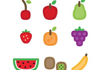Fruit Vector Icons - vector #146957 gratis
