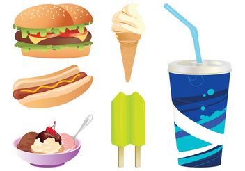 Fast Food Graphics - Free vector #147137