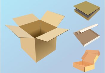 Paper Boxes Vector - vector gratuit #147457 