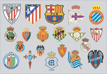 Spanish Football Team Logos - бесплатный vector #148237