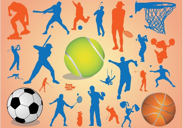 Sport Silhouettes - Free vector #148417