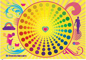 Colorful Life Vector - Free vector #148687