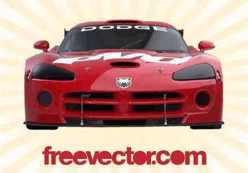 Dodge Viper Front View - бесплатный vector #149107
