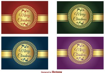 Christmas Vector Labels - Free vector #149267