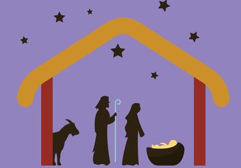 Manger scene / Nativity scene - бесплатный vector #149647