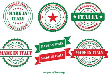 Made in Italy Badges - Free vector #151057